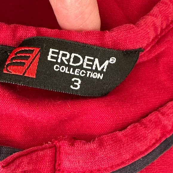 Erdem Collection Men's Short Sleeve Red Shirt Size 3 - Picture 5 of 7